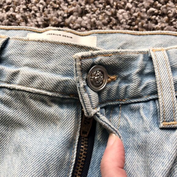 SLVRLAKE Jeans 30 Light Blue Wash Indiana Rigid High Rise Super Flare - Picture 11 of 16